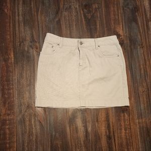 Canyon River Blues Tan Corduroy Mini Skirt
